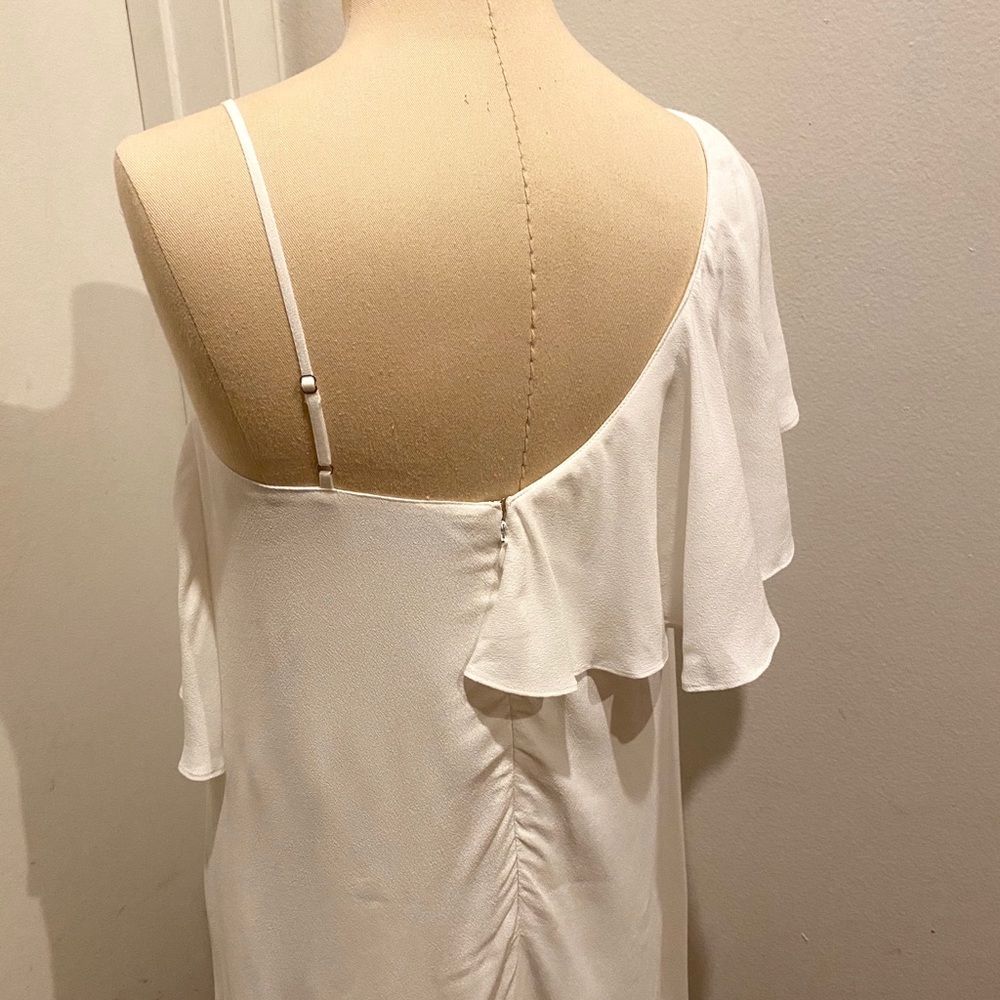 1.STATE White Ruffle Dress 2 Small - Picture 7 of 8